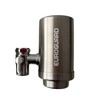 EuroGuard Wasserfilter für Wasserhahn aus Edelstahl – Aktivkohle-Filtersystem, reduziert Chlor,
