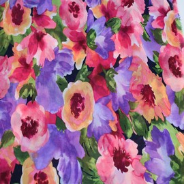 58" Wide Printed Hi Multi Chiffon Washed Fabric by the Yard - Soft Material - Apparel, Draperies, Headband, Accessories, Home Decoration, School & DIY Project
