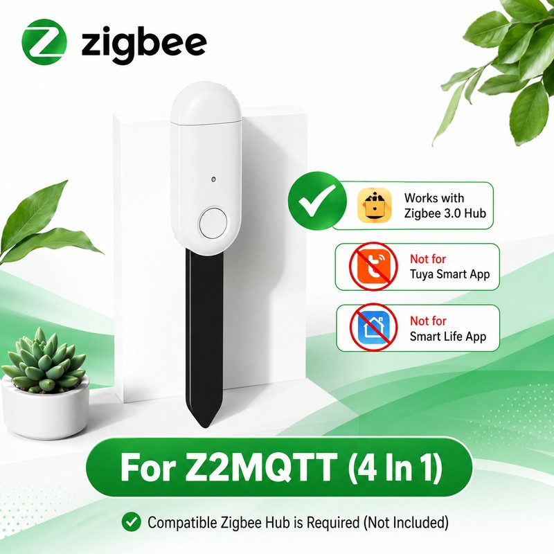 Zigbee 3.0 Soil Moisture Sensor for Smart Plant Care –