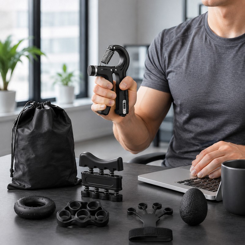 Adjustable Grip Strength Trainer for Hand Workouts – 5–60kg Finger