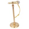 Adjustable Miniature Microphone Replica Model Mini Musical Instrument Decoration for