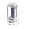 KONTONTY Bathroom Soap Dispenser Wall-Mounted Ml Hanging Soap Dispenser Easy
