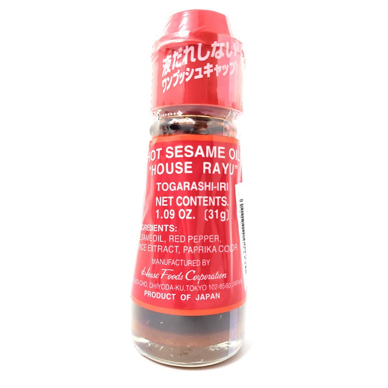 Hot Sesame Oil (Rayu Chilii Oil) - 1.09oz [Pack of