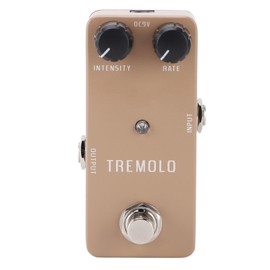 SUNGOOYUE Electric Guitar Tremolo Pedal True Bypass Single Effect Vintage Tube Gear Speed Range 1Hz-25Hz Aluminum Alloy ABS 9V DC Guitar Bass