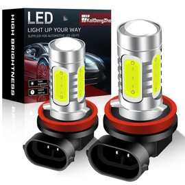 KaiDengZhe 2PCS SUPER Bright H11/H8 LED Bulbs for Fog Lights 7.5W COB Fog Lamp Driving DRL Lights 12V-Green Lemon