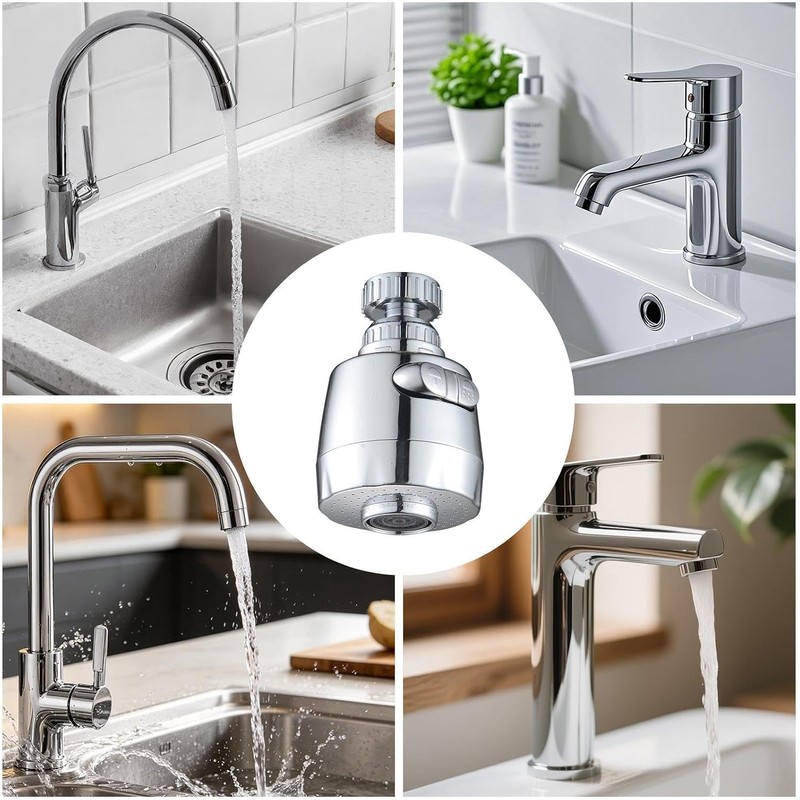 Kitchen Faucet Aerator - 4.72 Inches, ABS Sink Attachment