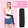 Scettar 4 Pairs Women's Long Fingerless Gloves, Striped Knitted Arm