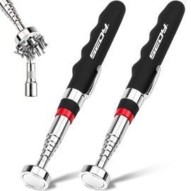 2-Pack Telescoping Magnetic Pickup Tool, 40 lb Pull Force, 30-Inch Extendable Magnetic Grabber Stick with Non-Slip Handle for Automotive Repair, Garage and Retrieving Screws, Nuts, Bolts and Nails