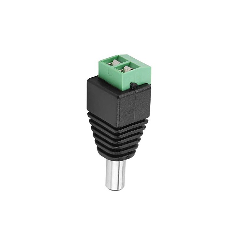 YWBL-WH Conectores DC Macho 5.5x2.1mm, 10 Unidades Adaptadores de Terminal