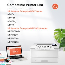 v4ink 89A Black Toner Cartridge 2 Pack (Latest Upgraded Chip) Compatible Replacement for HP 89A CF289A 89X CF289X use in HP Enterprise M507n M507dn M507x M507dng MFP M528dn M528f M528c M528z Printer