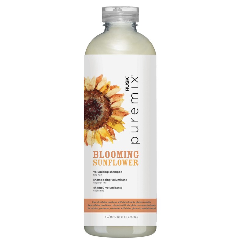 RUSK PUREMIX Blooming Sunflower Volumizing Shampoo 12 oz., 12 fl.