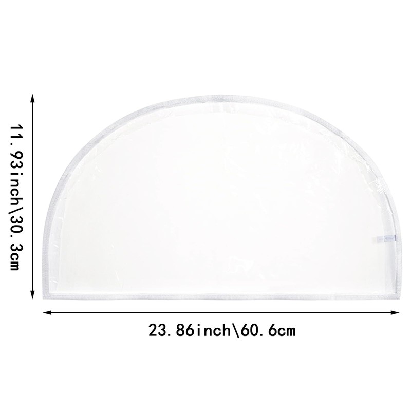 5 PACK Clear Clothing Hanger Shoulder Covers, Shoulder Cover for