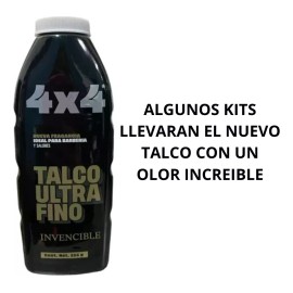 4x4 Kit Insumos Corte Afeitado Combo Barber 4x4 Profecional
