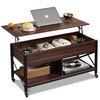 WLIVE Coffee Table, 41.3" Lift Top Coffee Table with 4