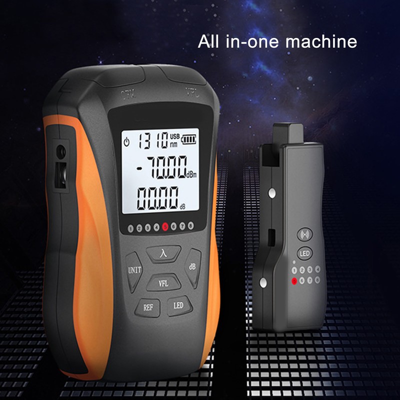 Optical Power Meter Multifunctional 4 in 1 Portable Fiber Light