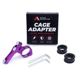 Bike Seat Water Bottle Holder Water Bottle Bike Mount Bike Clip Bottle Cage Adapter Purple Handlebar Bottle Cage Mount Seat Post Water Bottle Cage Adjustable MTB Road Or Kids Bike Beach Cruiser