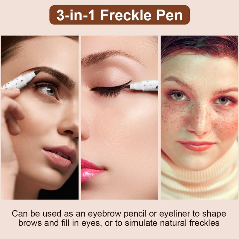 Natural-Looking Freckle Pen - Waterproof, Long-Lasting, Easy to Use for