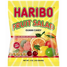 HARIBO Gummi Candy, Fruit Salad, 5 oz. Bag (Pack of 12)