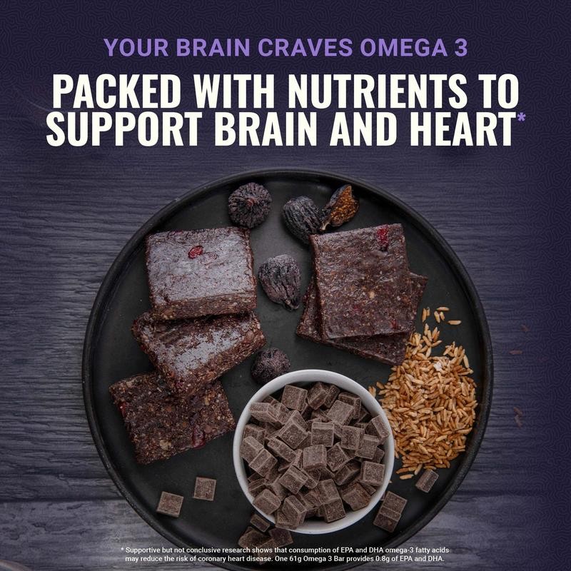Brain Omega 3 Bar - Fig & Dark Chocolate -