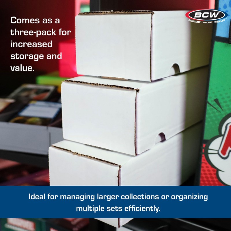BCW 800ct Trading Card Storage Boxes - 3 Pack |