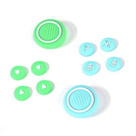 Dlseego Switch2 Direction Key Cap Stick Cover Switch 2 Joicon Cover for Switch2 Thumb Grip Cap Controller Switch 2nd Generation Stick Cover Anti-slip Cute Joy Con Compatible Grinn