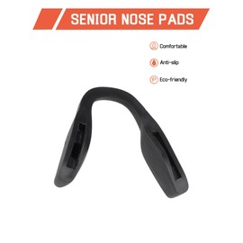 Bwake Standard Fit Replacement Nose Pads for Oakley Hex Jector OX8032/Hex Jector Asian Fit OX8174F Glasses - Grey