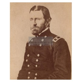 PRESIDENT ULYSSES S. GRANT CIVIL WAR GENERAL IN UNIFORM 8X10 SEPIA PHOTO