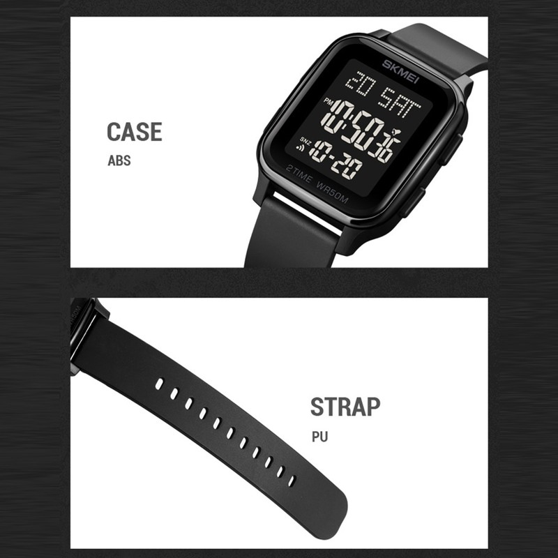 SKMEI 1858 sports watches Countdown double time watch alarm clock