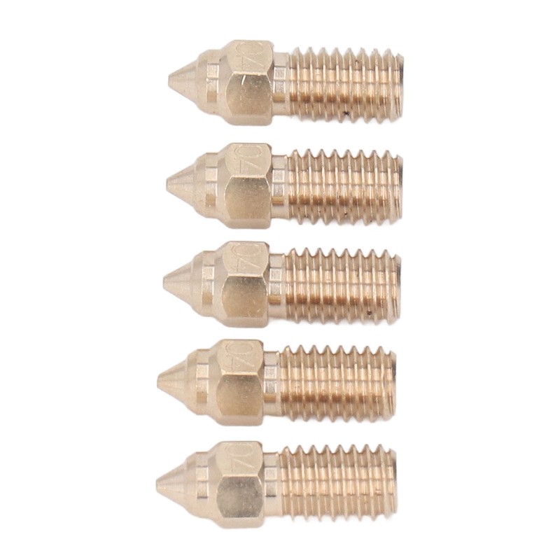 10 Pcs 3D Printer Nozzle Brass 0.4mm M6 High Flow