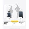 LUGGEX Aluminum Frame Luggage with Spinner Wheels, Zipperless Polycarbonate Hard