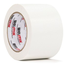 WELSTIK Duct Tape Heavy Duty Waterproof, for Photographers,Repairs, DIY, Crafts, No Residue, Tear by Hand, 3" x 30 yd, White