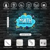 Horseneon Math Neon Sign Educational LED Wall Decor for Classrooms,