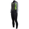 HYPERFLEX Wetsuits AXS Womens 2.5MM FULLSUIT-10 Black/Green