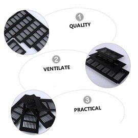 SEWACC 2pcs Aluminum Alloy Grille Breathable Furniture Vents Cover for Cabinets Wardrobes and Moisture Design