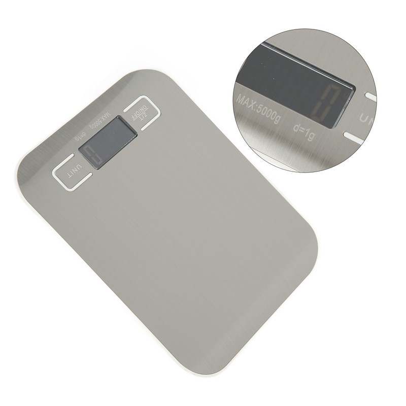 Kitchen Scale Portable HD LED Display Mini Stainless Steel Home