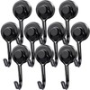 MIKEDE Magnetic Hooks, 40Lbs Heavy Duty Neodymium Magnet Hooks Black