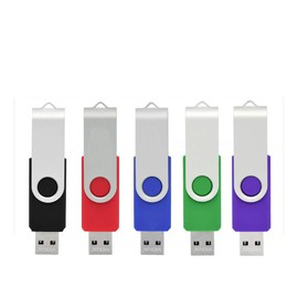 VICFUN 5 color 16GB Flash Drive 5pcs in Pack USB Flash Drive 2.0(5 colors: Black Blue Green Purple Red)
