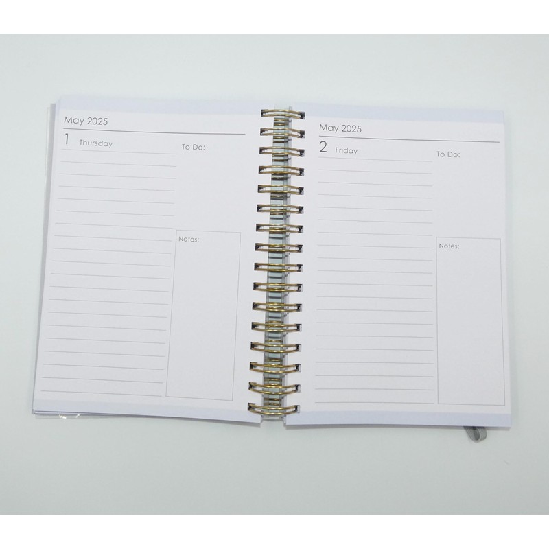 Sixstore 2025 Diary A5 Day to Page Diary Wiro Bound