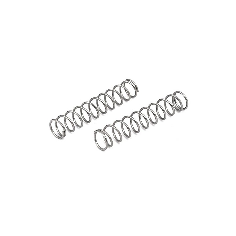sourcingmap Compression Spring,304 Stainless Steel,4mm OD,0.4mm Wire Size,20mm Free Length,Silver