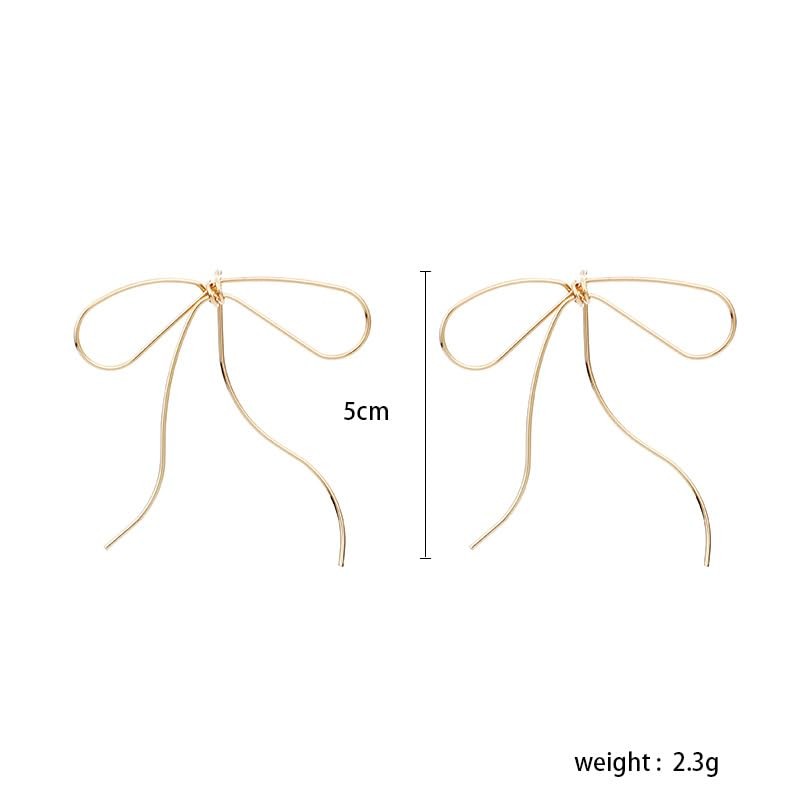 Minimalist Bow Knot Stud Earrings Women Bowtie Stud Earrings Gift