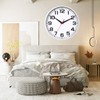 Rulart Wall Clock Battery Operated Bedroom - Modern Kitchen Small