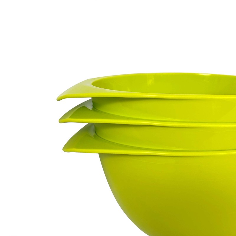 WePrep Mixing Bowl with spout and Handle | Green Set
