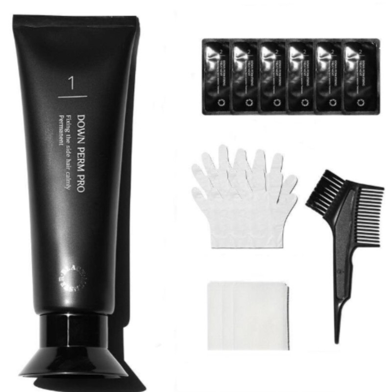 Black Monster Men's Hair Self Down Perm Pro Kit 120ml