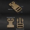 YASHALY 2pcs 1'' Secure and Reliable Tactical Quick-Release SRB QASM