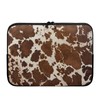 Suhoaziia 10-17 Inch Brown Cow Print Laptop Sleeve, Laptop Bag
