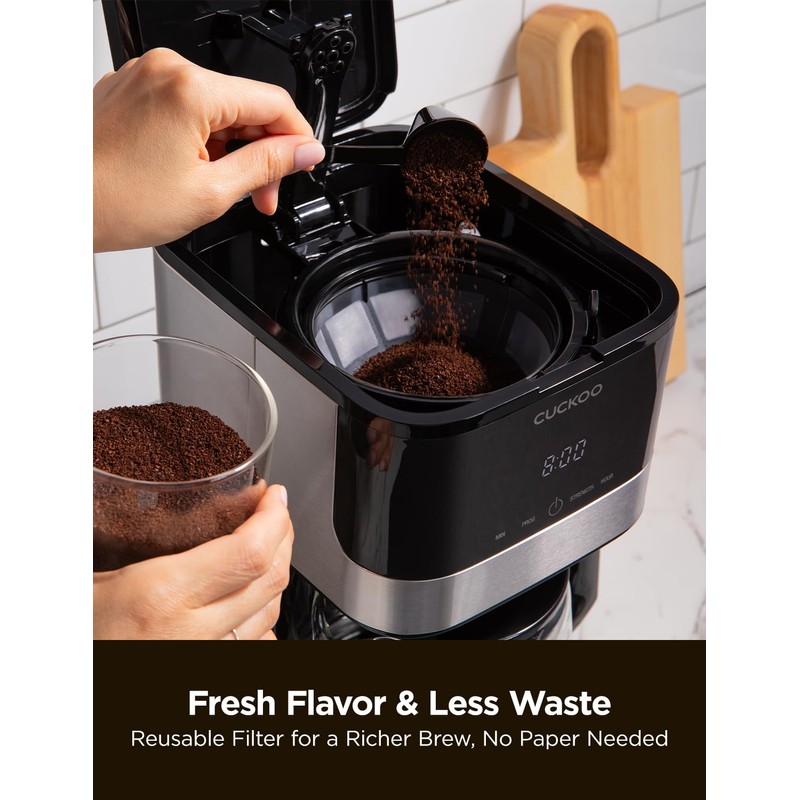 CUCKOO Classic 10-Cup Drip Coffee Maker, Easy To Use Coffee