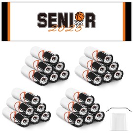 Peryiter 24pcs Basketball Cooling Towels, 40''x12'' Basketball Towels for Sweat Microfiber Soft Breathable Chilly Ice Towel with Bags, Basketball Team Gift Sport Basketball Party Favors (White)