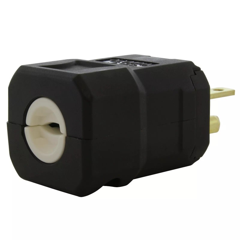 AC WORKS® 20A 250V NEMA 6-20P Clamp Style T-Blade Plug