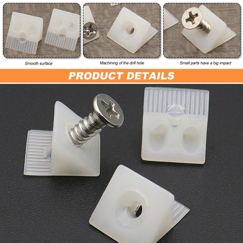 100pcs Drawer Support Kit - Sagging Repair Wedges & Screws