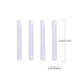 Homsfou 10 Paar Anti-Rutsch Silikon BrillenbüGel ÜBerzug FüR Sicheren Halt Ohrpolster FüR Sonnenbrillen Und Lesebrillen Ideal FüR Sport Und Outdoor-AktivitäTen Weiß